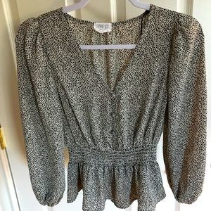 Sienna sky patterned chiffon blouse